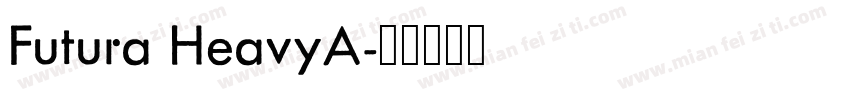 Futura HeavyA字体转换